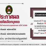 ประกาศมหาวิทยาลัยราชภัฏอุตรดิตถ์ เรื่อง ผลการคัดเลือกบุคคลเพื่อปฏิบัติงานเป็นจ้างเหมาบริการบุคคลธรรมดา (ครั้งที่ 3) ประจำปีงบประมาณ 2565