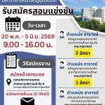 ประกาศมหาวิทยาลัยราชภัฏอุตรดิตถ์ เรื่อง รับสมัครสอบแข่งขันบุคคลทั่วไปเพื่อบรรจุเป็นพนักงานมหาวิทยาลัย ประเภทวิชาการ ครั้งที่ 3 ปีงบประมาณ 2569